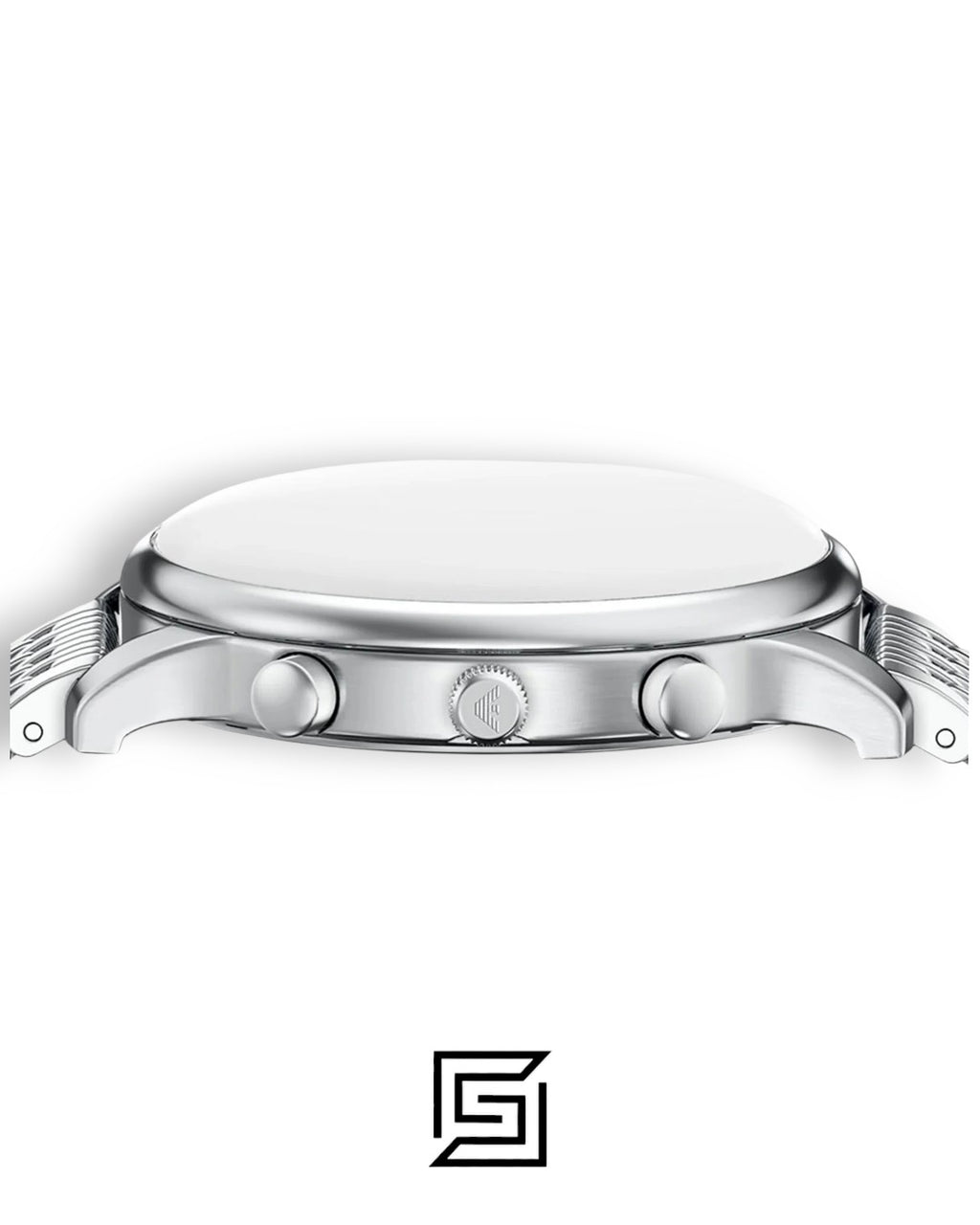 Emporio Armani AR1648 Men's Silver Stainless Steel Blue Dial Watch