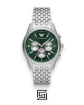 Emporio Armani AR11581 Green Dial Stainless Steel Men's Watch