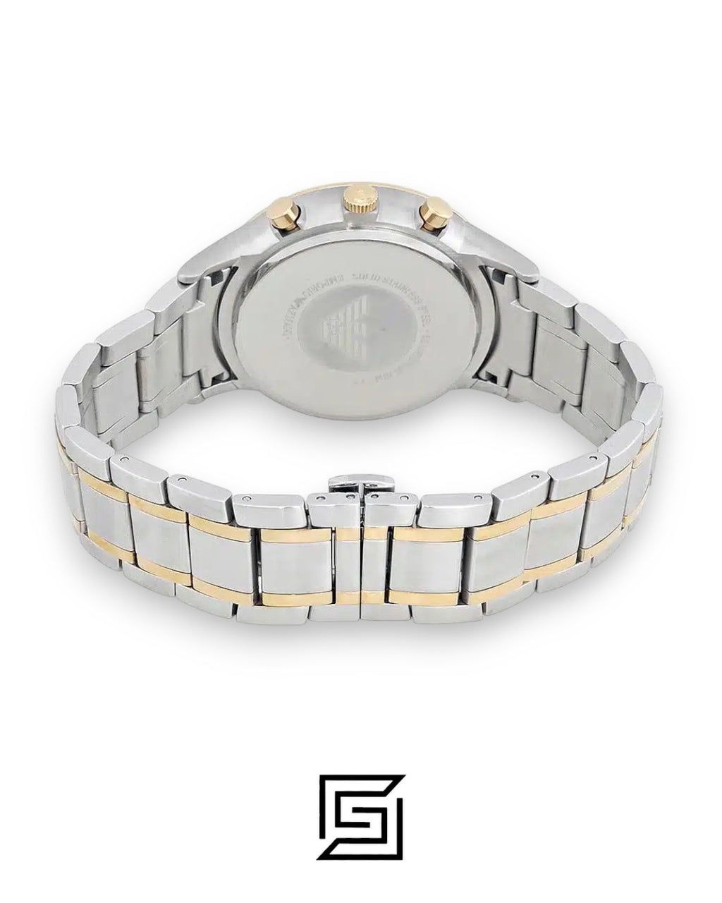 Emporio Armani AR11076 Men's Silver Dial Two-Tone Watch
