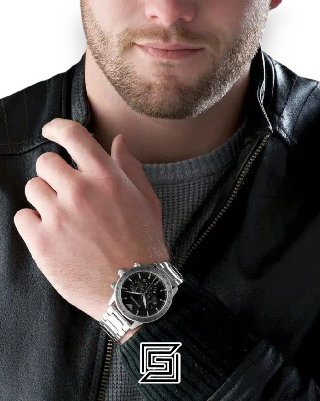 Emporio Armani AR11241 Men's Black Dial Stainless Steel Watch