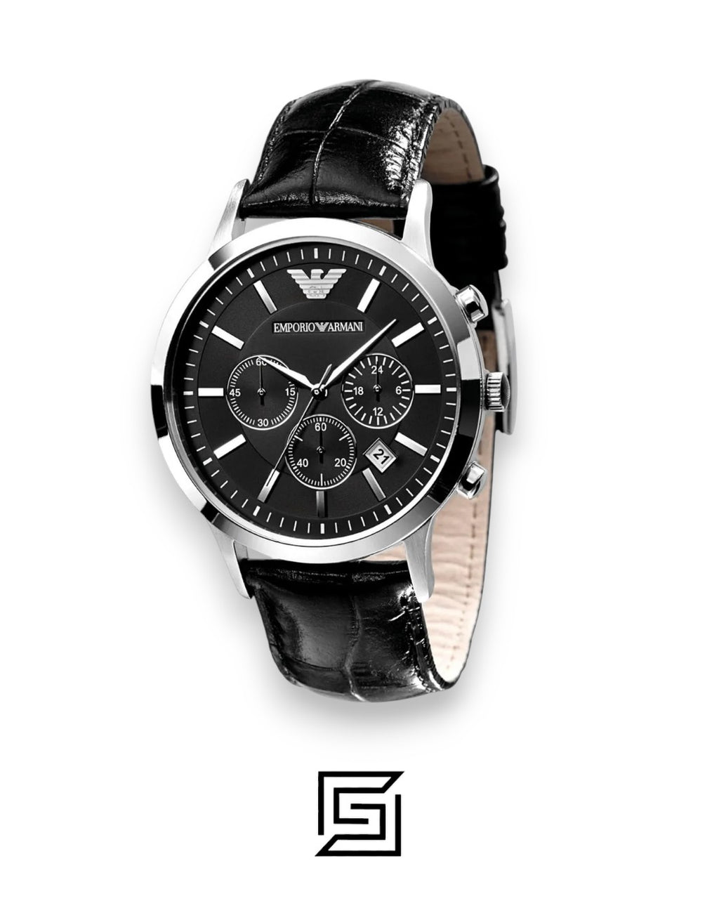 Emporio Armani AR2447 Men's Black Dial Chronograph Watch