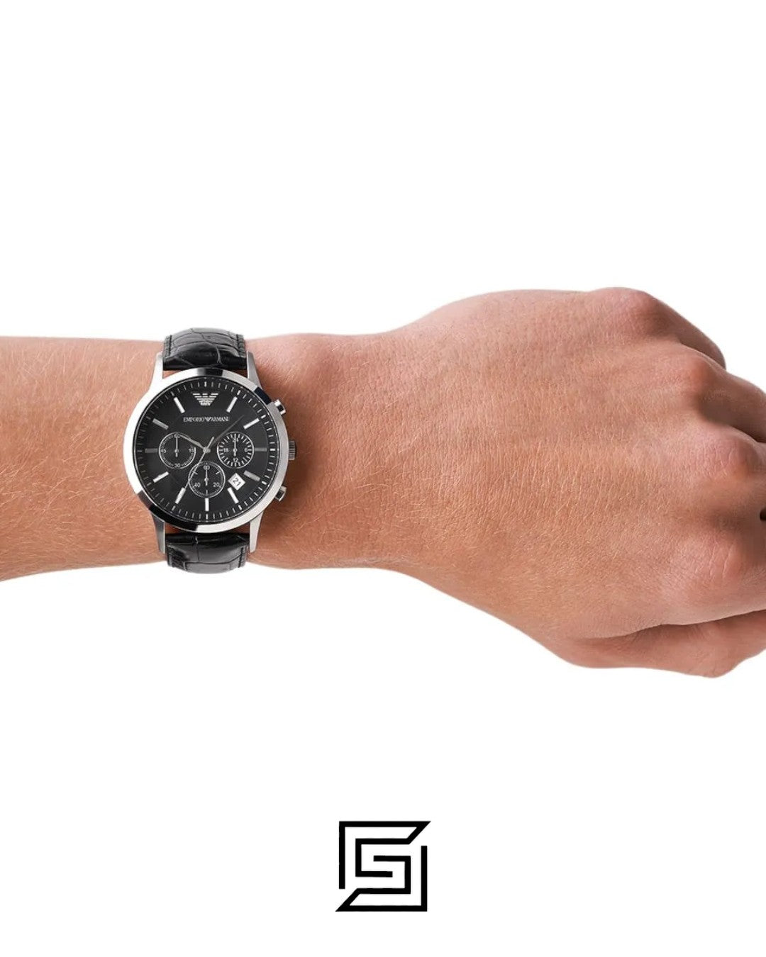 Emporio Armani AR2447 Men's Black Dial Chronograph Watch
