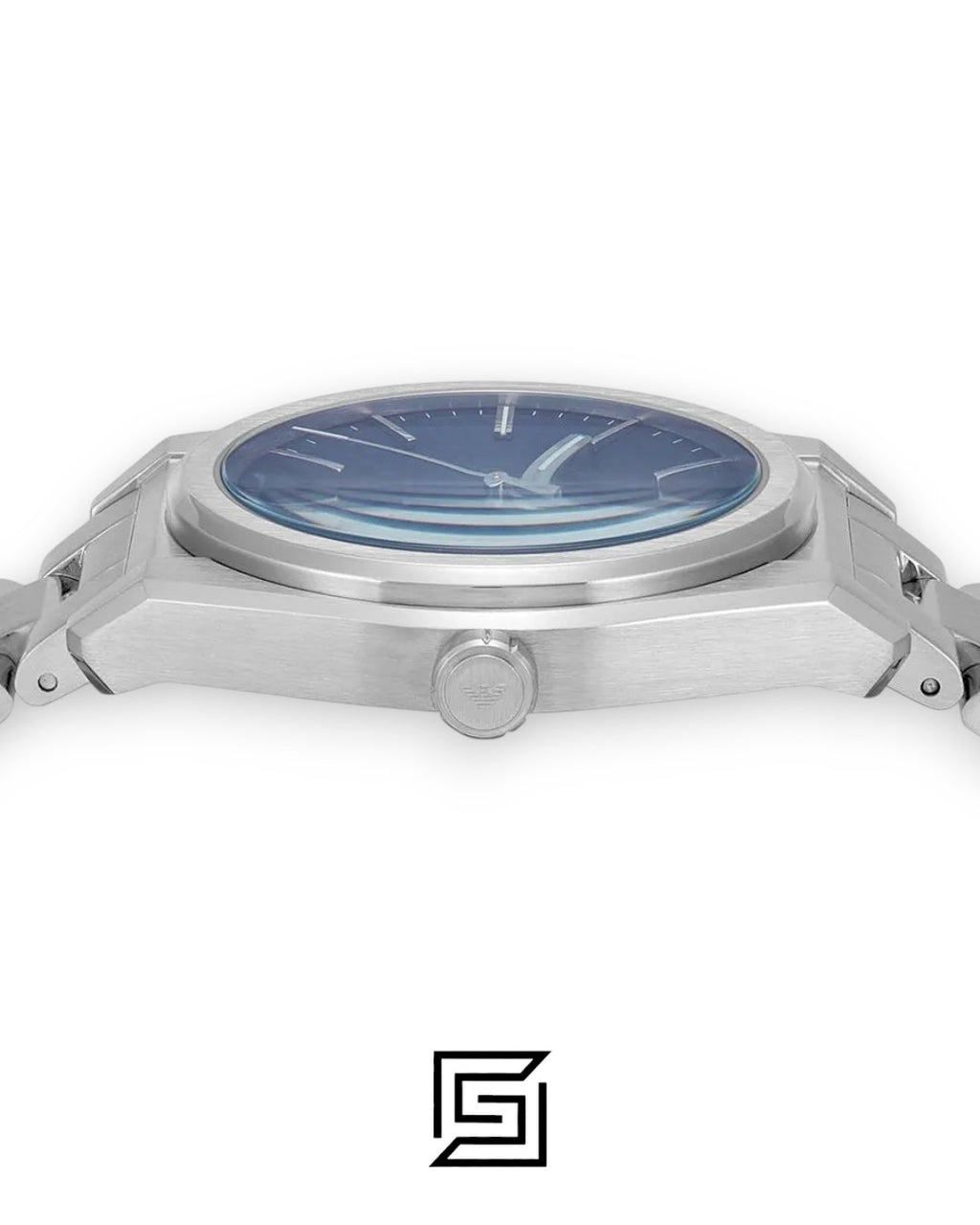 Emporio Armani AR11620 Men's Silver Stainless Steel Watch Blue Dial