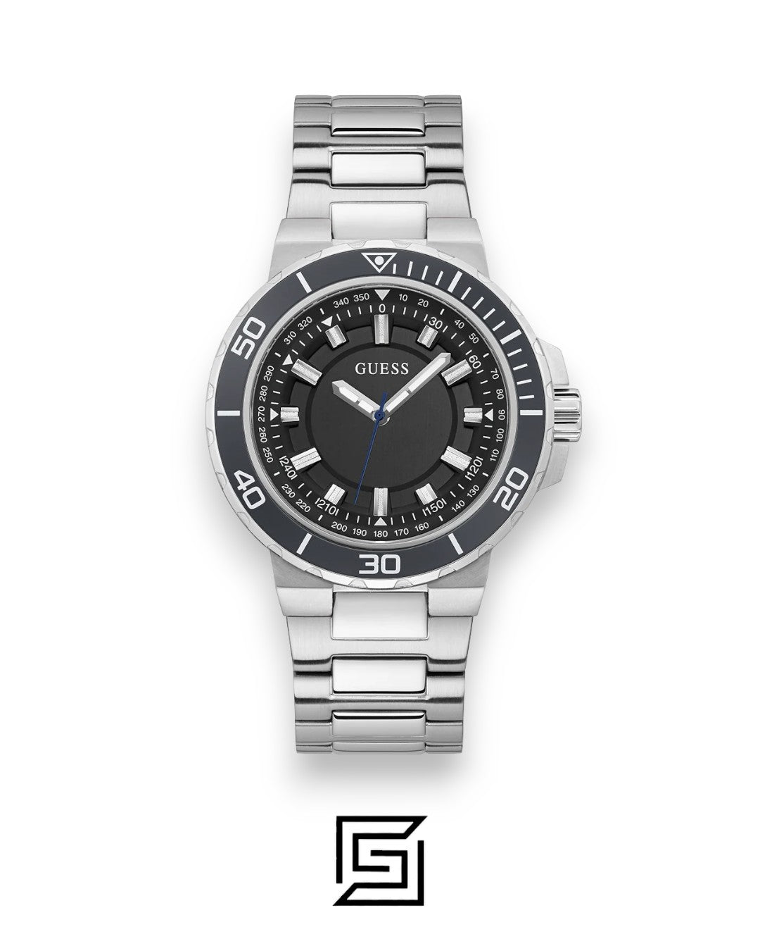 Guess GW0426G1 Men's Stainless Steel Black Dial Watch