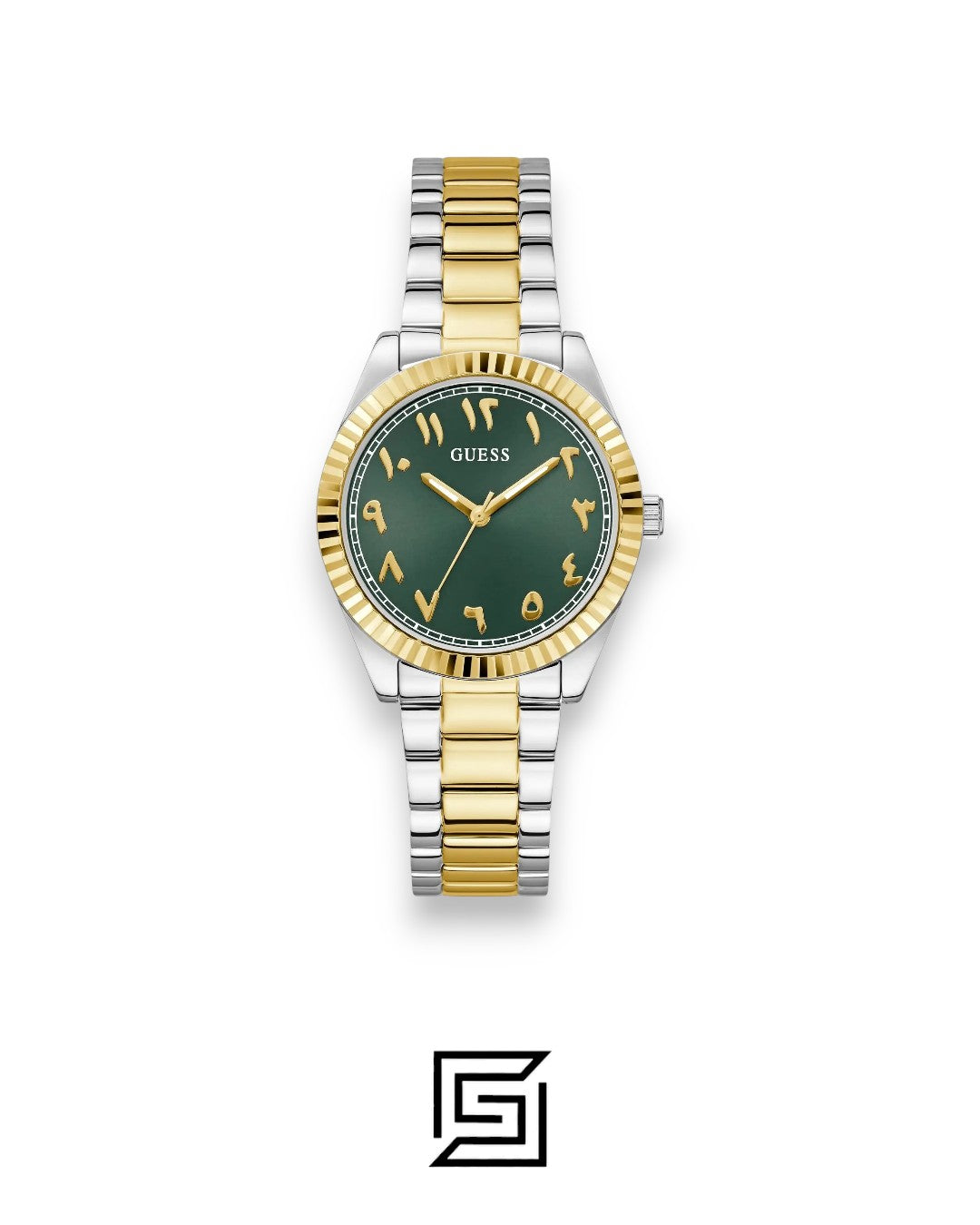 Guess GW0735L2 Two-Tone Stainless Steel Green Dial Watch