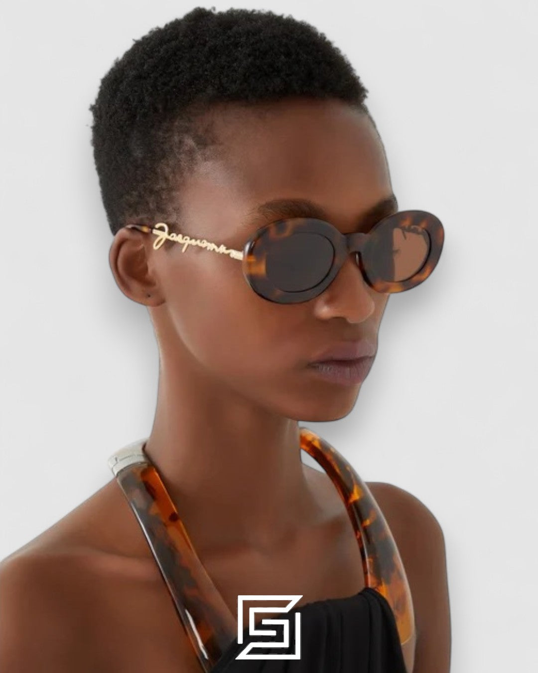 JACQUEMUS 235AC Light Green Lenses Transparent Purple Frame