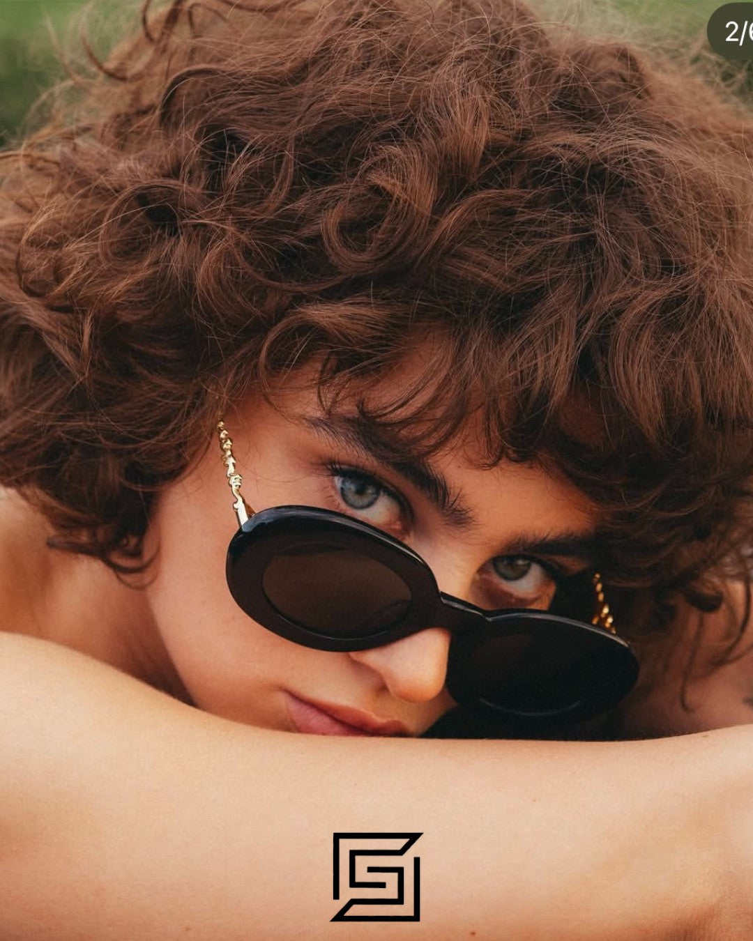 JACQUEMUS 235AC Light Green Lenses Transparent Purple Frame