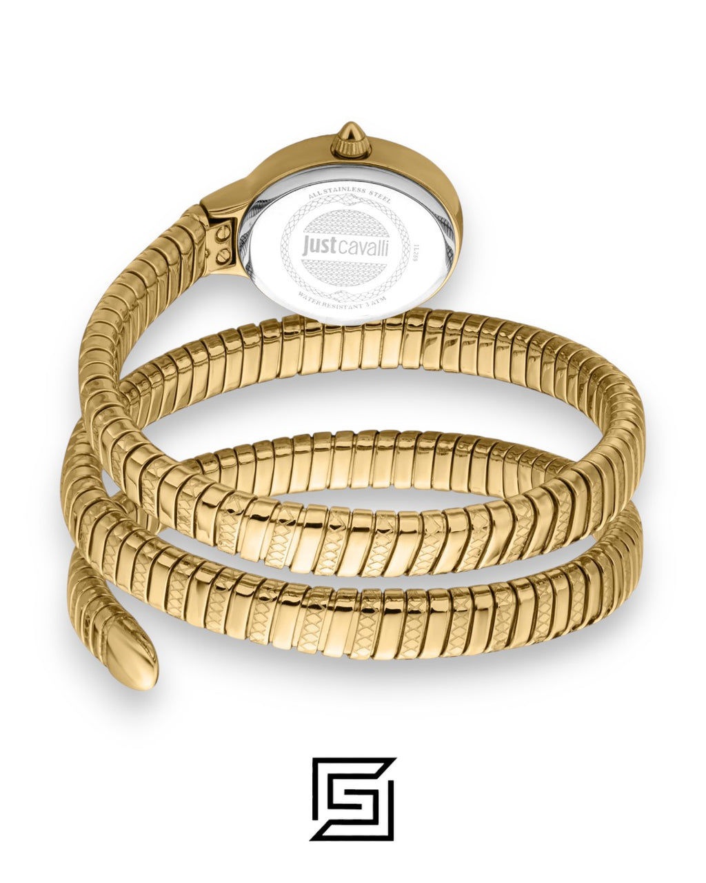 Just Cavalli JC1L269M0025 Gold Tone White Dial Women's Watch