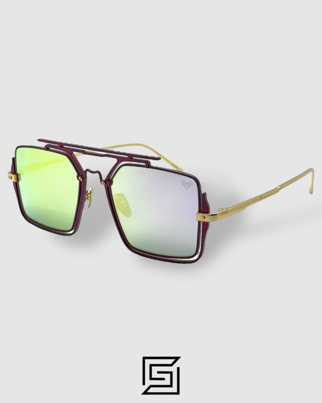 Vysen The Marcus - MA4 Shiny Rose Gold x Red Frame Pink Mirror Lenses