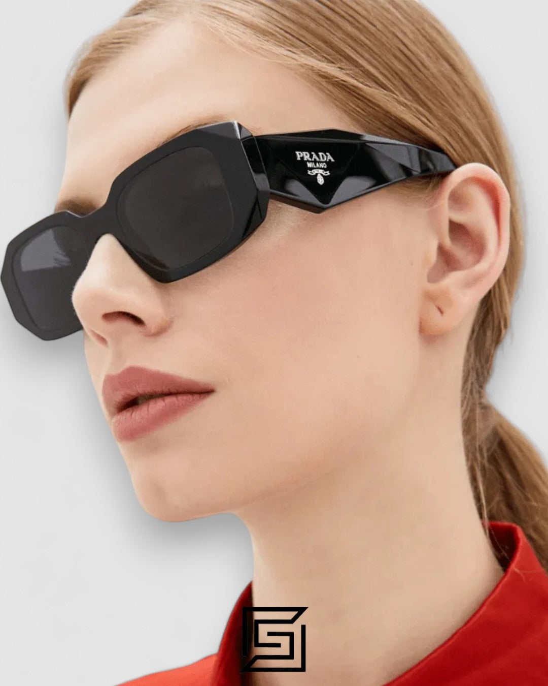 Prada OPR17WSF Black Lenses Black Frame