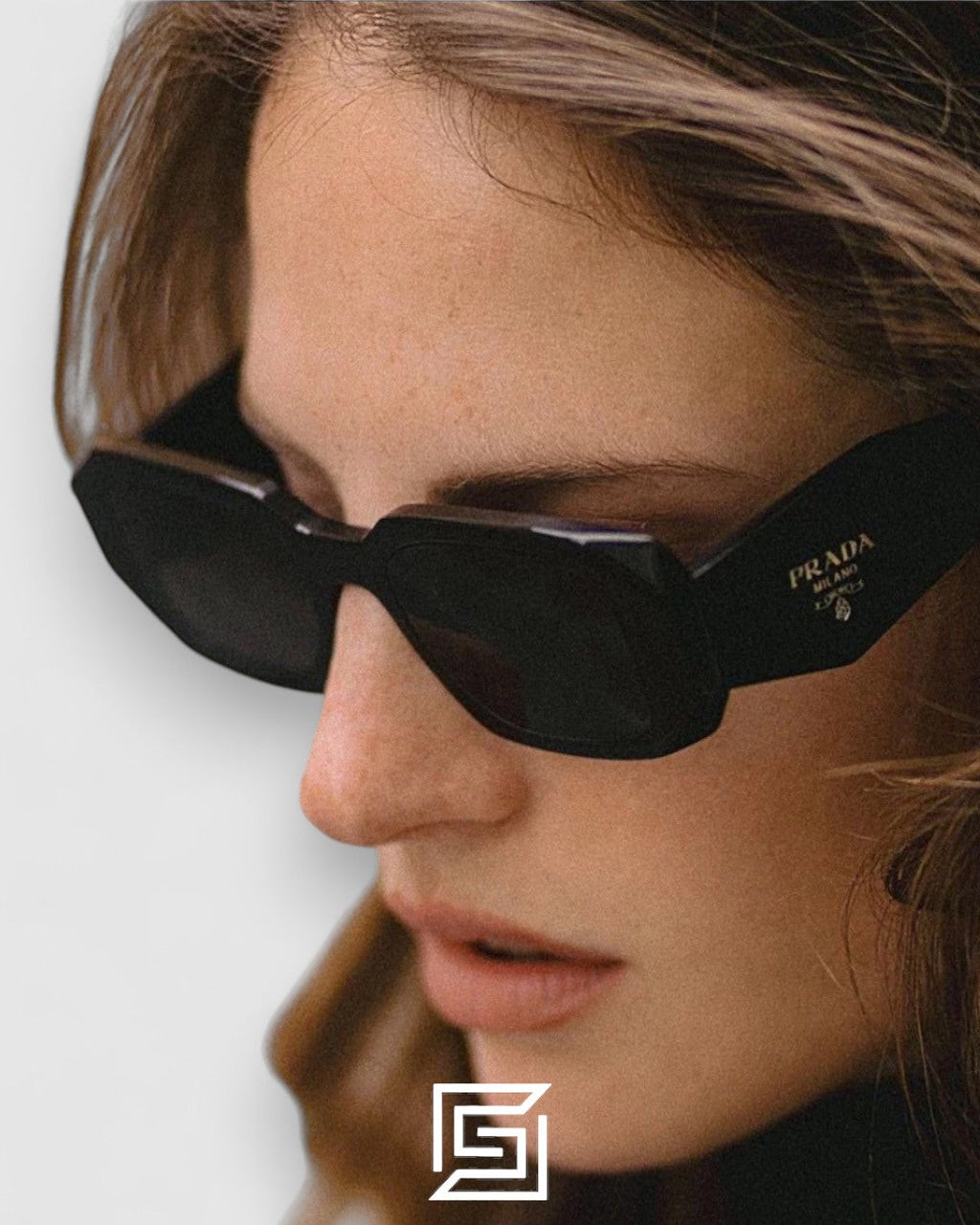 Prada OPR17WSF Black Lenses Black Frame