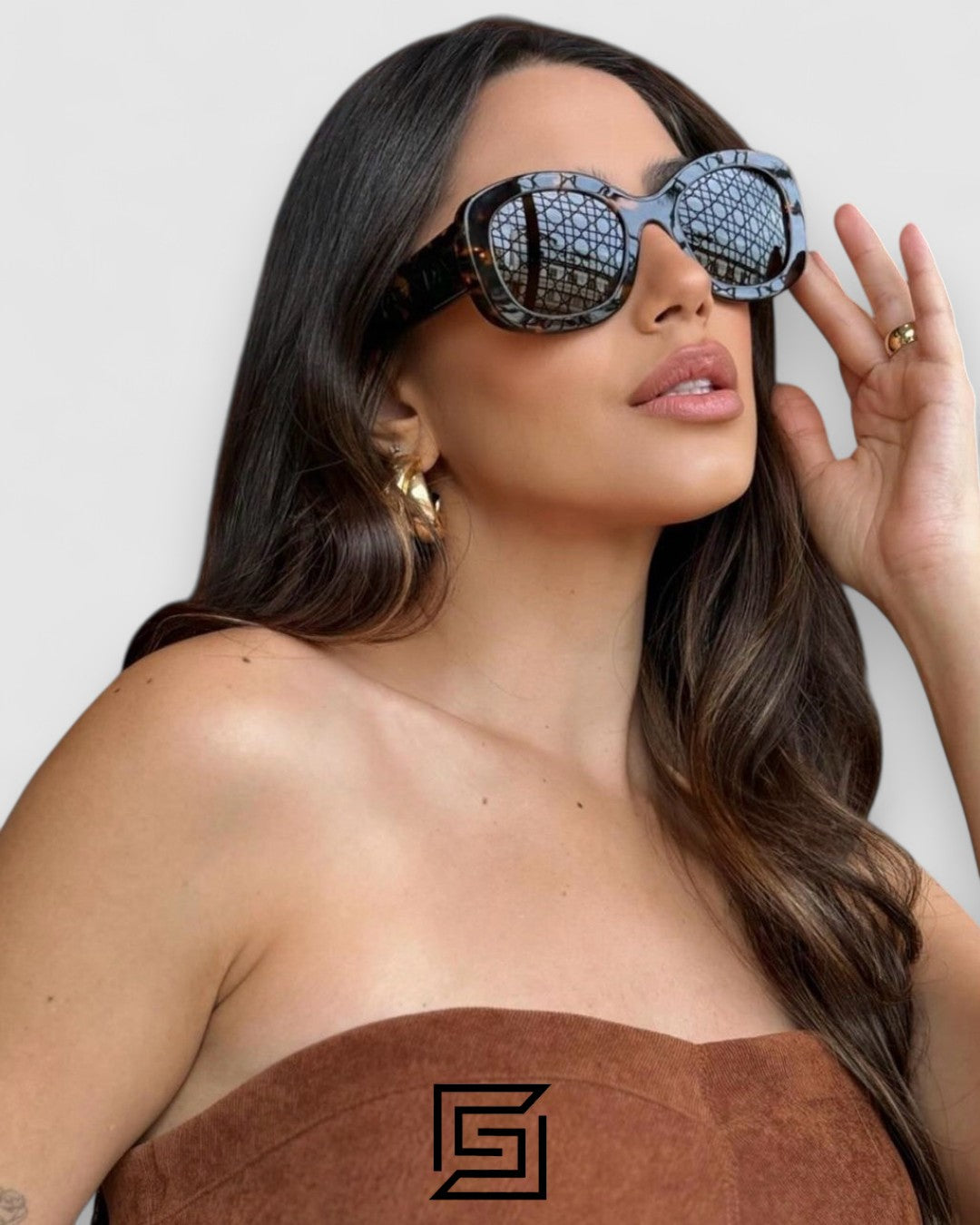 Prada PRA 13S Grey Lenses Black Frame