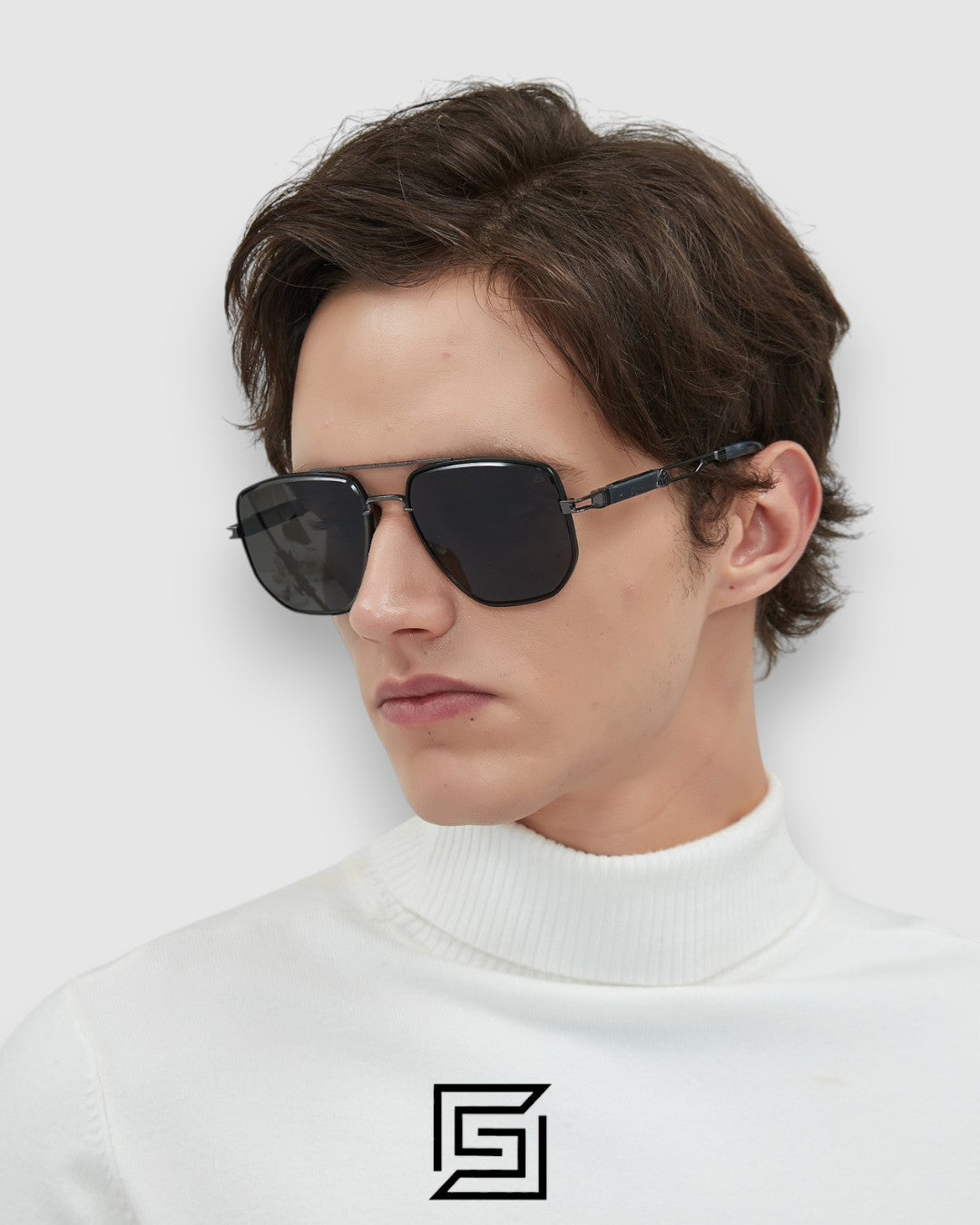 MAYBACH THE LENS Blue Mirror Lenses Gun Frame