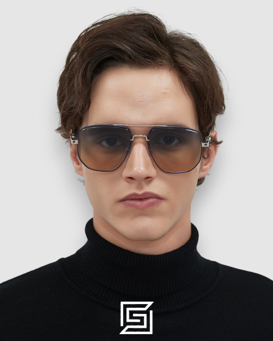 MAYBACH THE LENS Blue Mirror Lenses Gun Frame