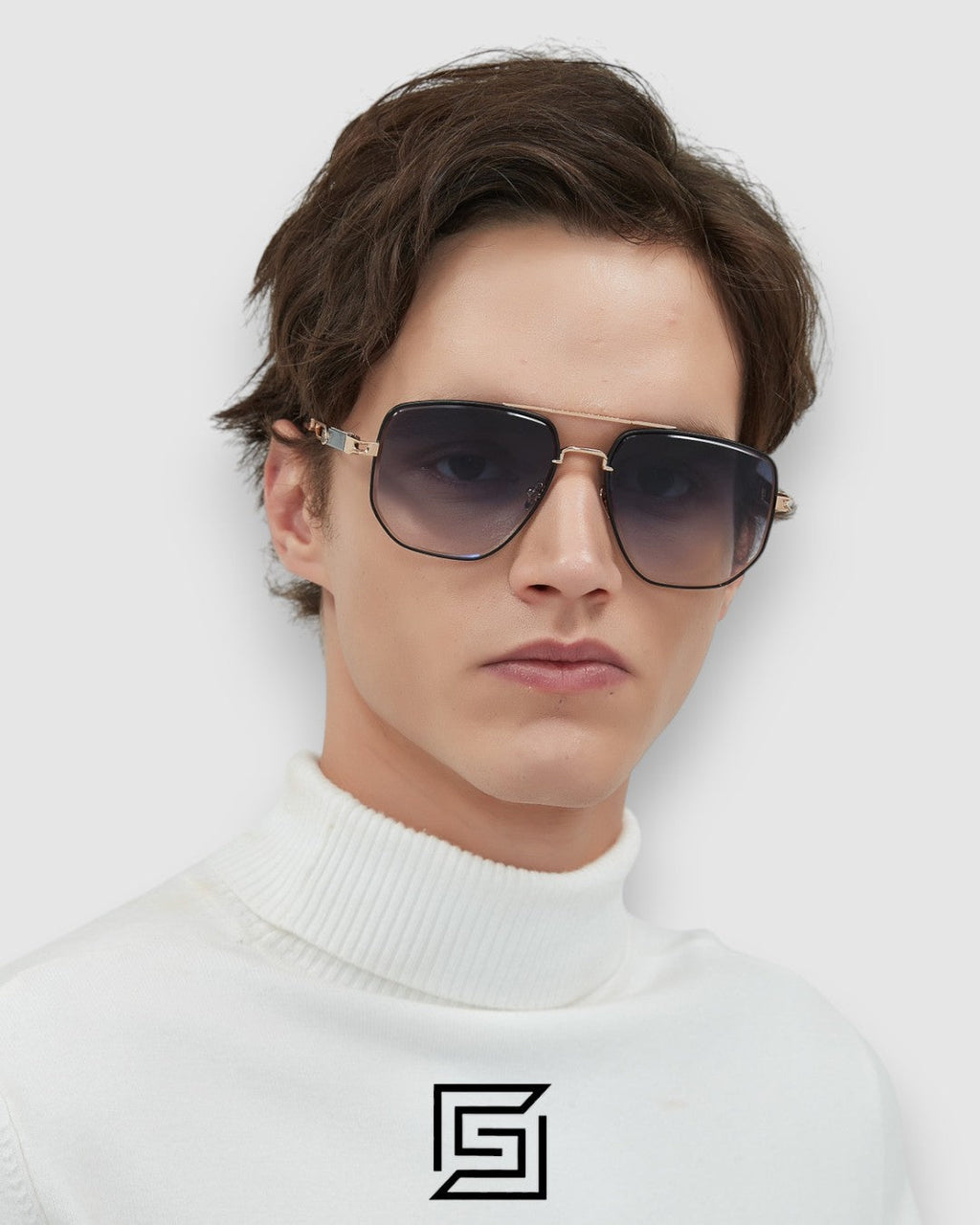 MAYBACH THE LENS Blue Mirror Lenses Gun Frame