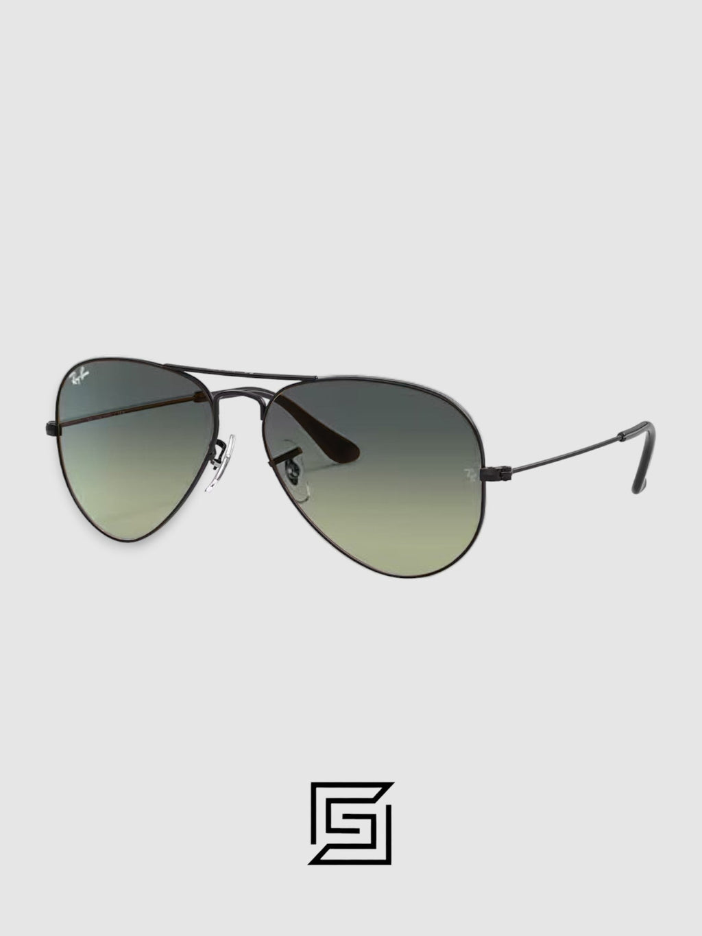 Ray Ban RB3025 AVIATOR LARGE 58 Sunglasses Unisex - BLACK_GREEN