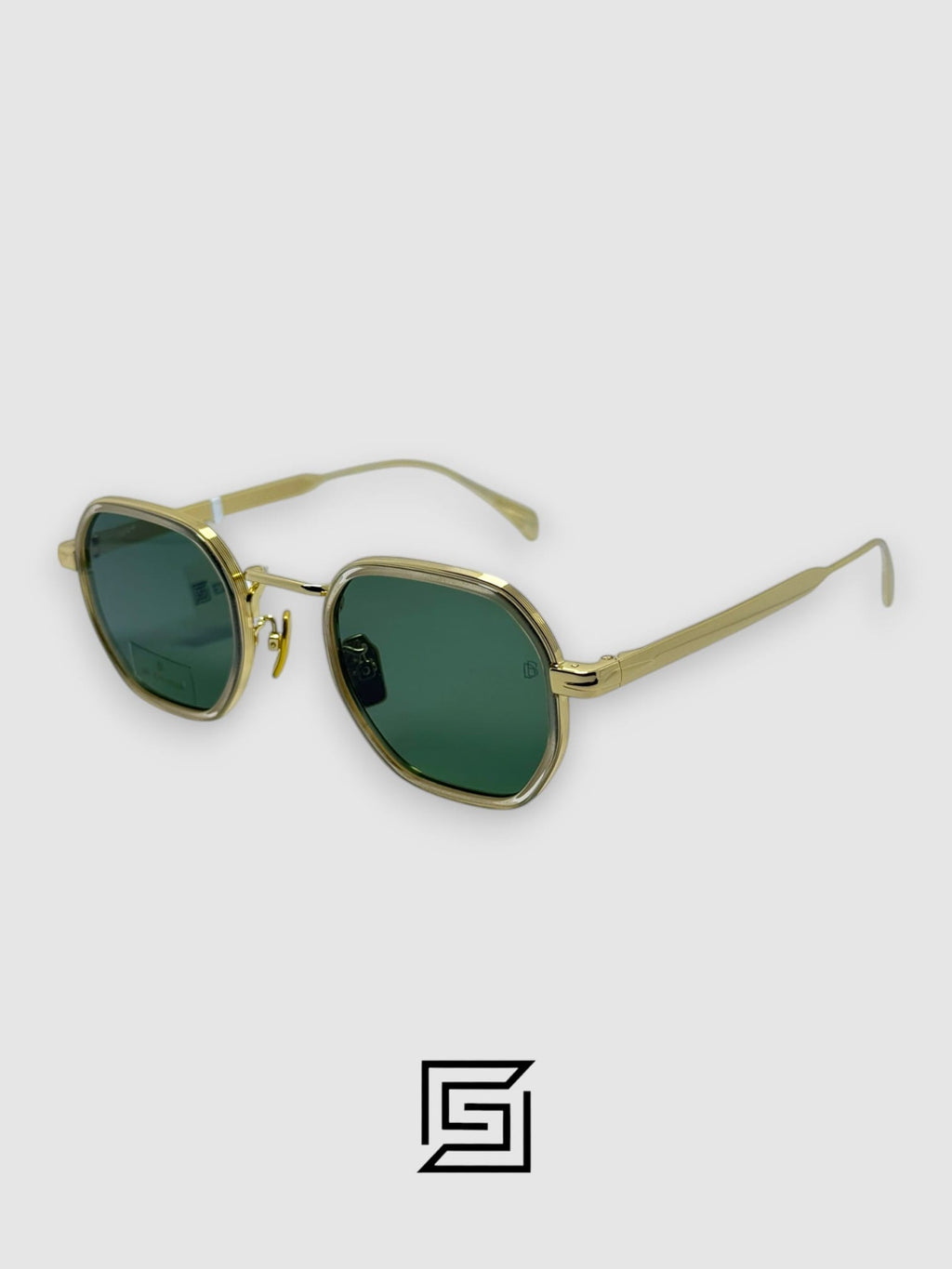 David Beckham DB1097 Sunglasses Men - TRANC GOLD -GREEN