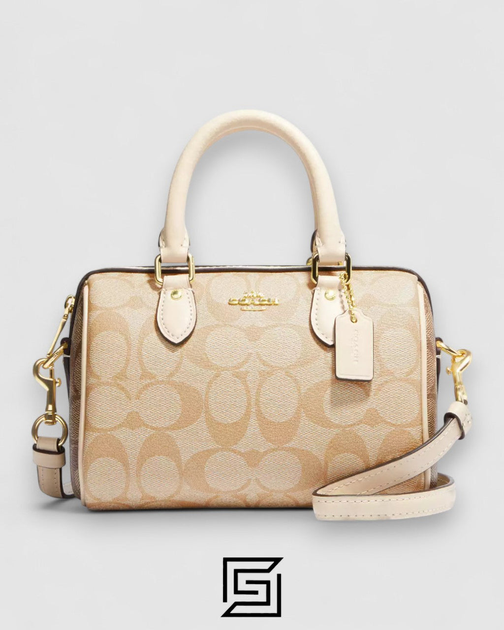 Coach Mini Rowan Satchel In Blocked Signature Canvas – Style No. Ch160
