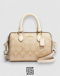 Coach Mini Rowan Satchel In Blocked Signature Canvas – Style No. Ch160