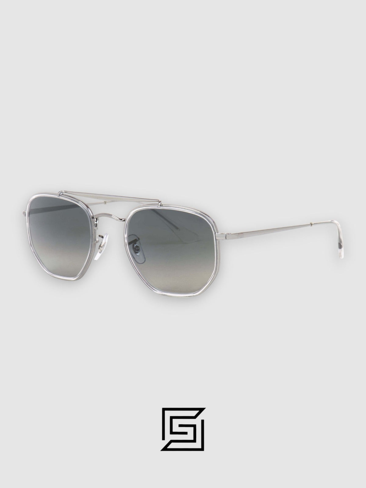 Ray Ban RB3648 Sunglasses Unisex - Silver-Grey