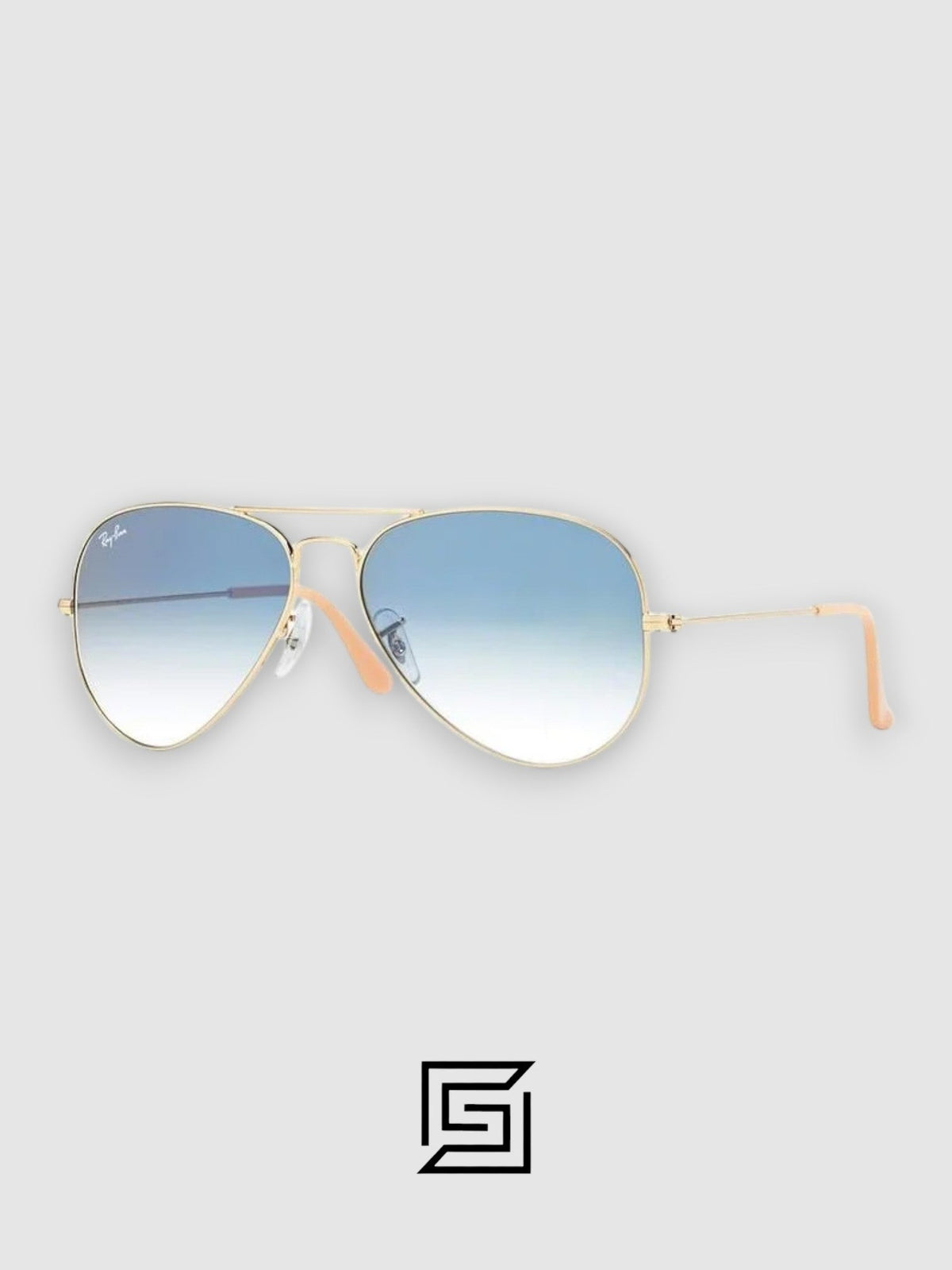 Ray Ban RB3026 AVIATOR XL Unisex - GOLD-BLUE
