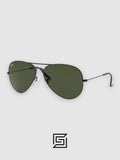 Ray Ban RB3044 AVIATOR SMALL 52 Sunglasses Unisex - black_G15