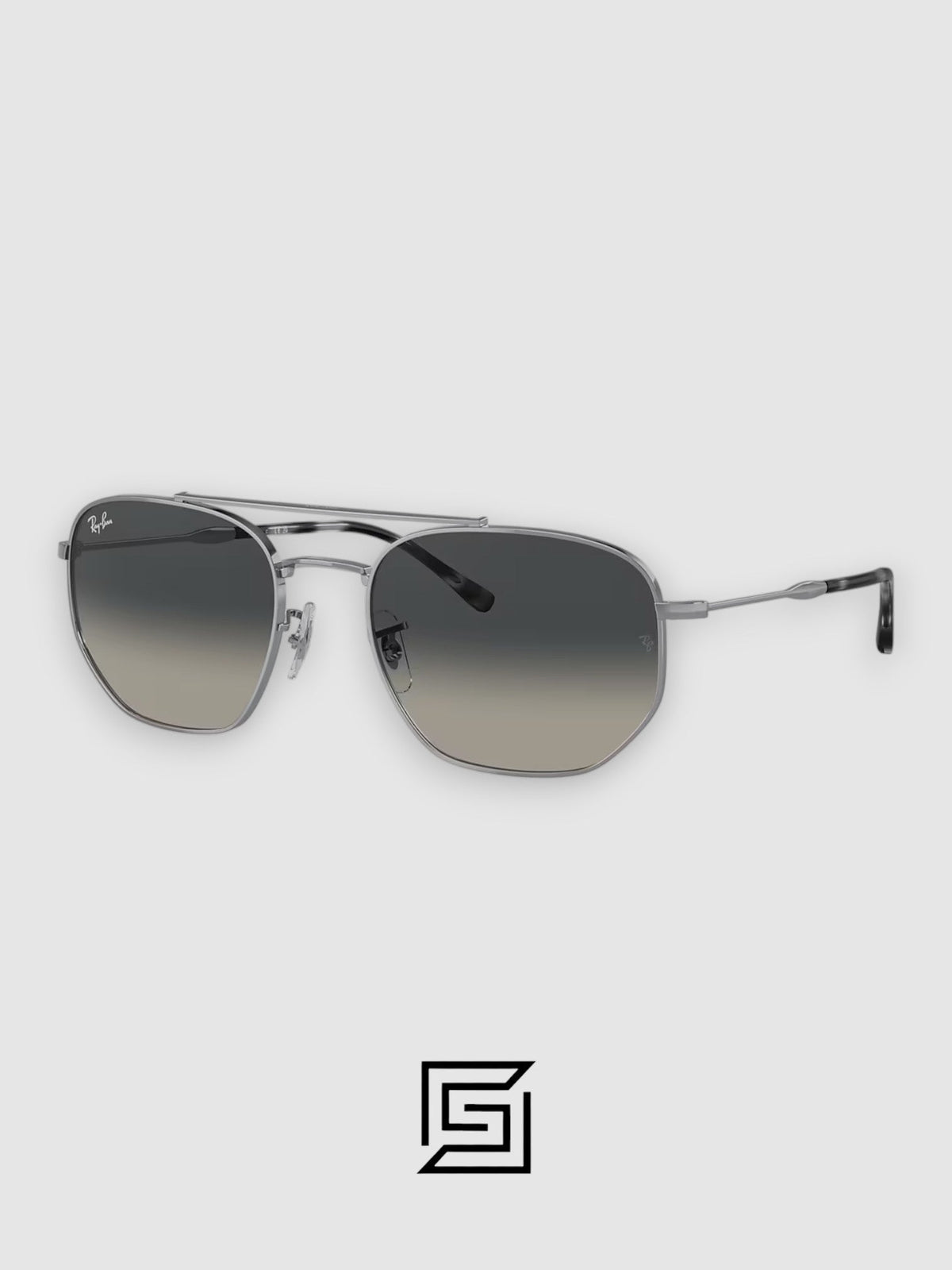 Ray Ban RB3707 Sunglasses Unisex - gun_grey