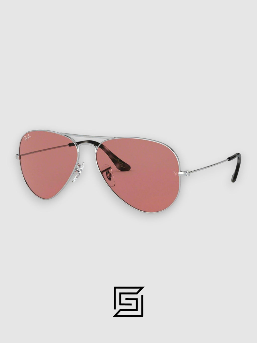 Ray Ban RB3026 AVIATOR XL Unisex - Silver_Red