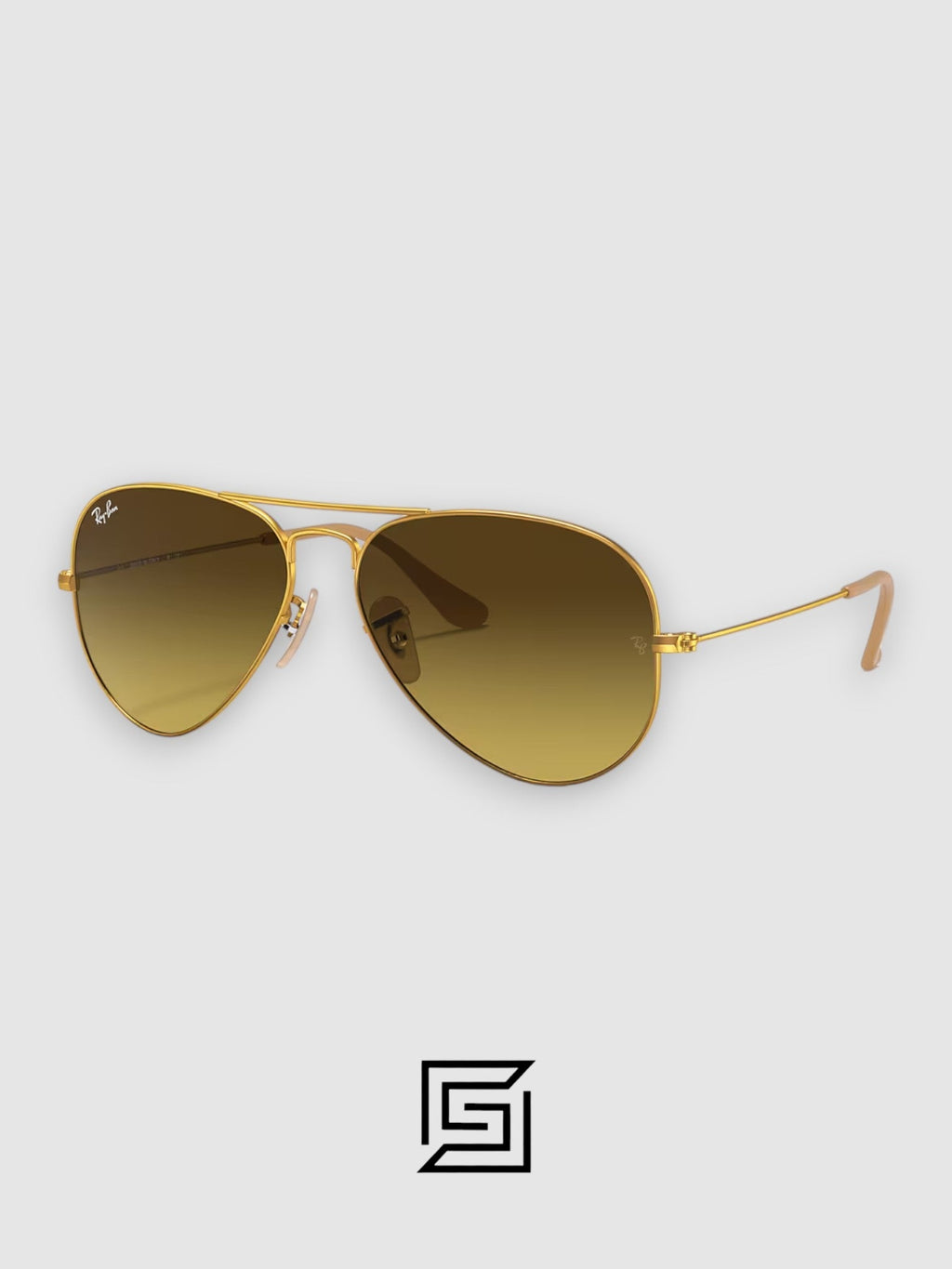 Ray Ban RB3025 AVIATOR MEDIUM 55 Sunglasses Unisex - GOLD_HONEY