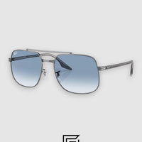 Ray Ban RB3699 Sunglasses Unisex - BLACK-BLUE