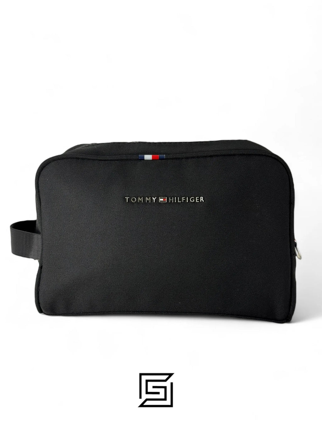 Tommy Hilfiger leather Tommy Handbag BOX FABRIC Tommy METAL Middle LOGO TM1023-7/BLACK