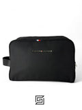 Tommy Hilfiger leather Tommy Handbag BOX FABRIC Tommy METAL Middle LOGO TM1023-7/BLACK