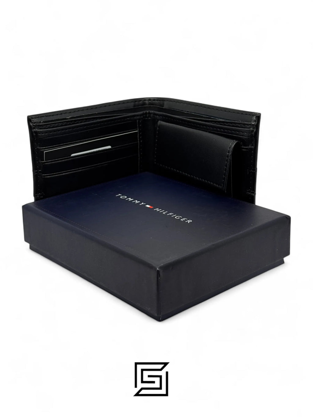 Tommy Hilfiger leather TOMMY SINGLE WALLET LINE HILFIGER LOGO/BLACK
