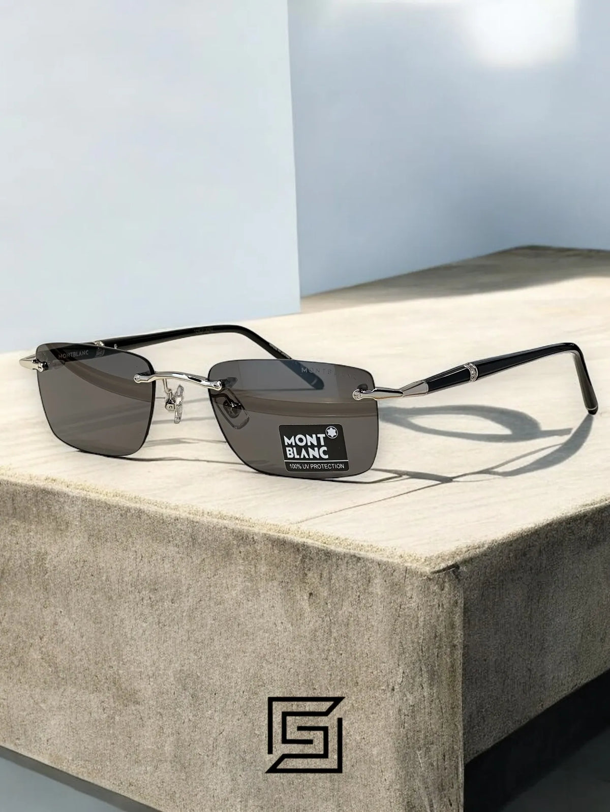 Mont Blanc MB0344 Sunglasses for Men - silver-2