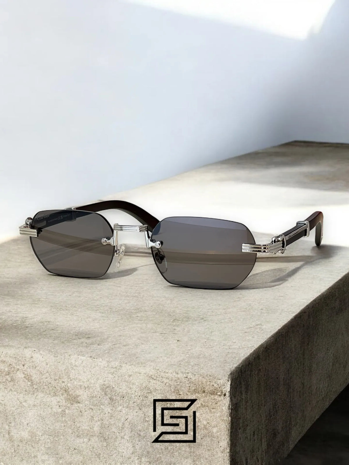 CARTIER CT0362 sunglasses for men - silver-2