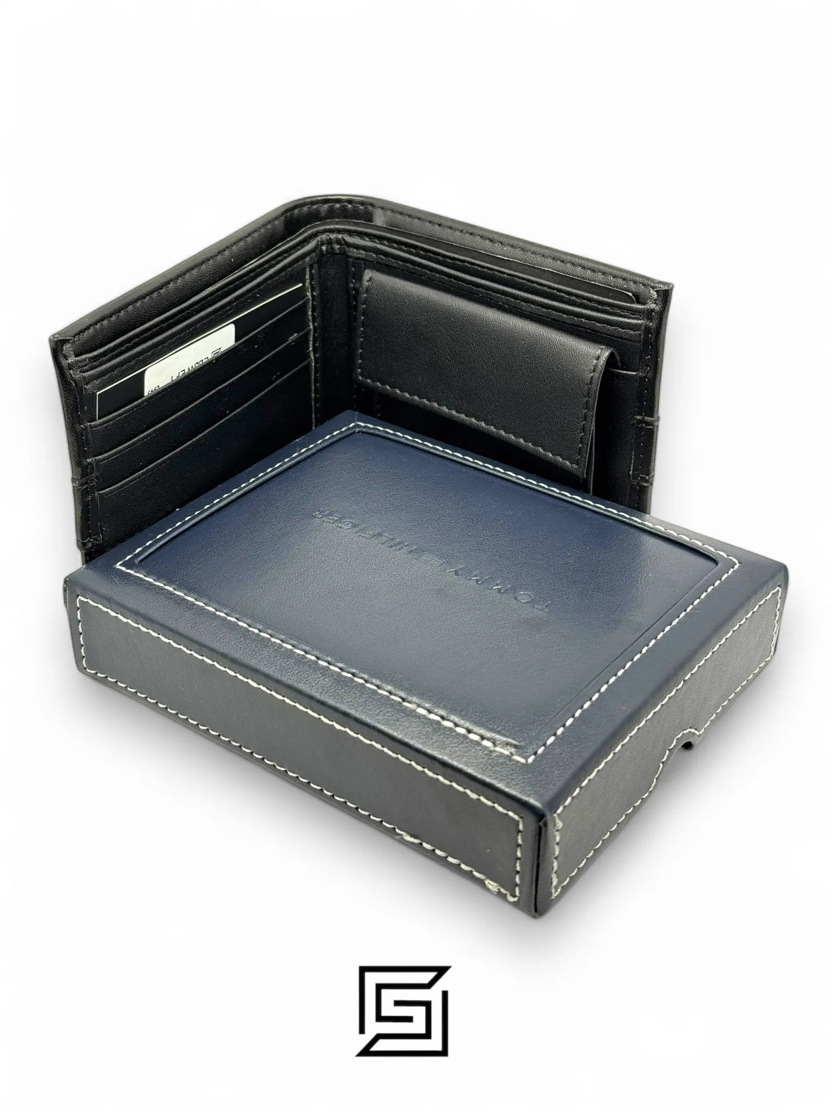 wallets New Box TOMMY SINGLE WALLET LINE HILFIGER LOGO/BLACK