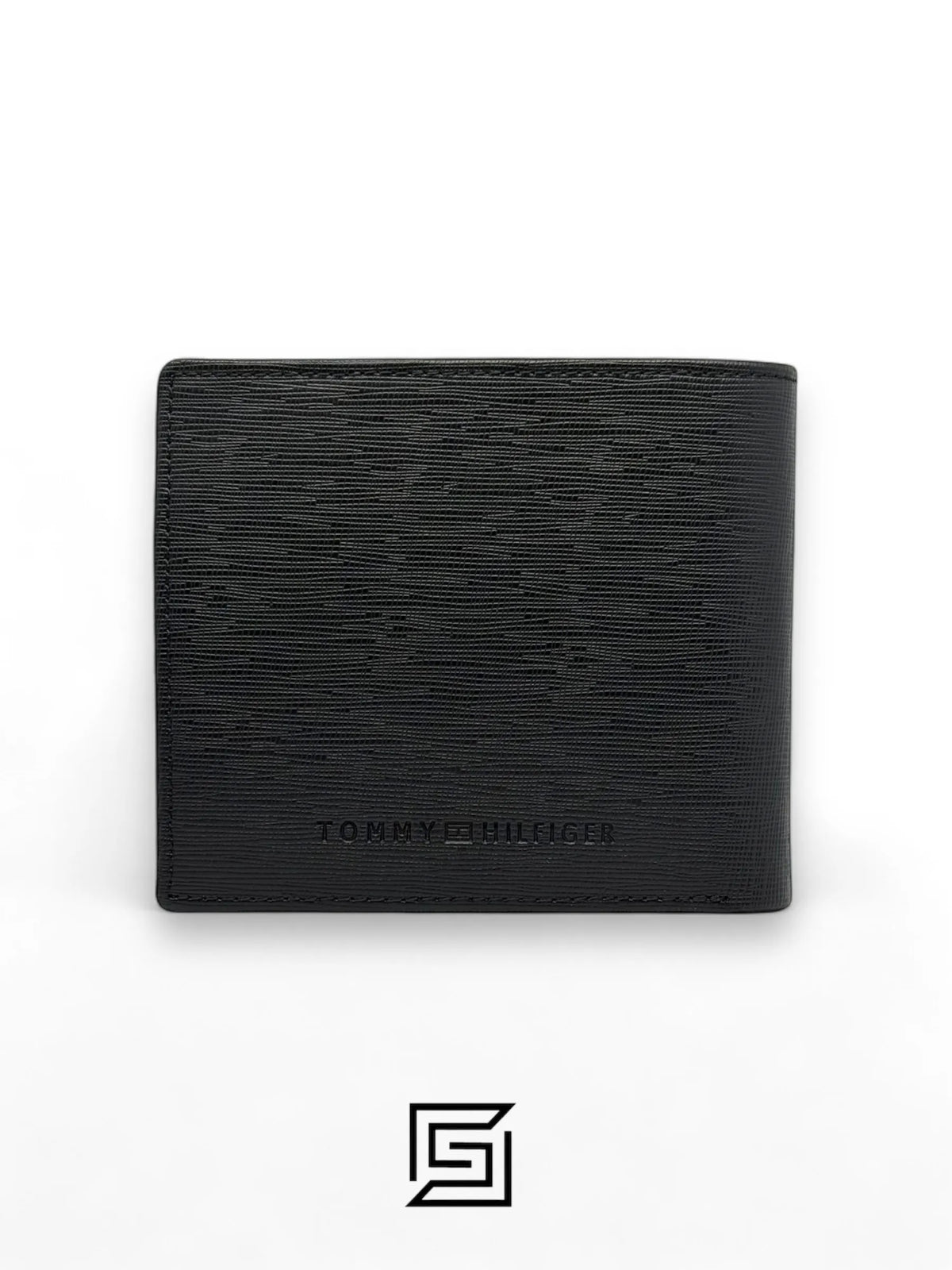 wallets TOMMY SINGLE WALLET W METAL HILFIGER AND LOGO MIDDLE/BLACK