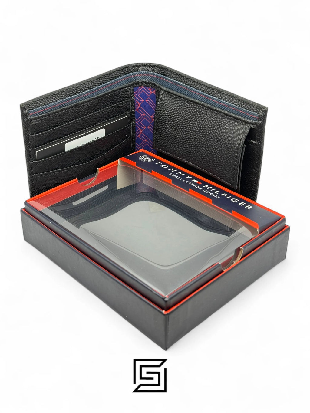 wallets TOMMY SINGLE WALLET W METAL HILFIGER RIGHT/BLACK
