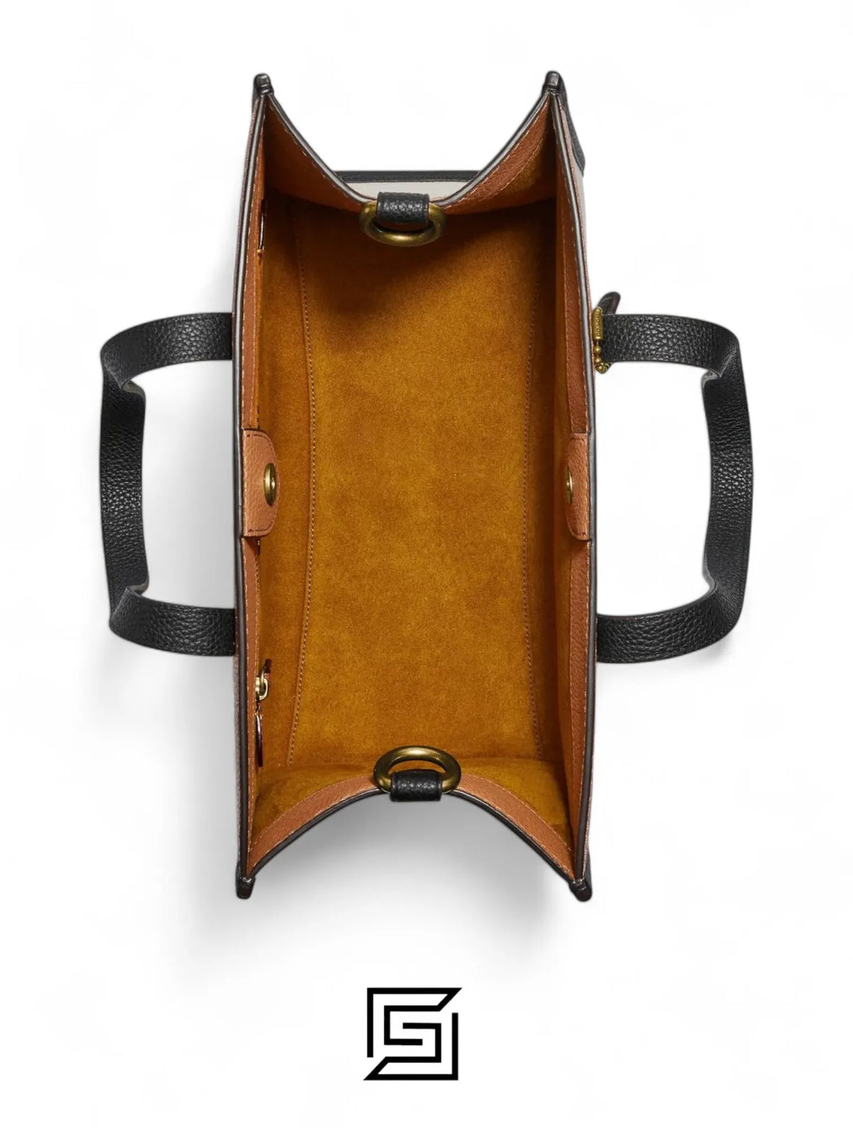 leather Field Tote 30 In Colorblock With Coach Badge C0777