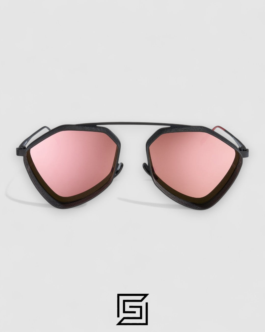 Vysen The Ezy - E6 Dark Black Matte Frame Rose Gold Mirror Leanses
