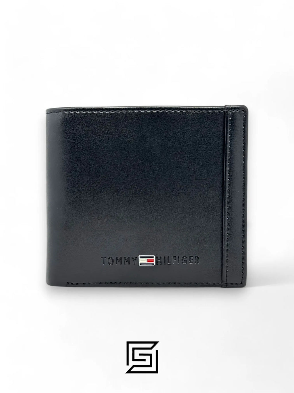 wallets TOMMY SINGLE WALLET W TOMMY HILLFIGER METAL MIDDLE LOGO WITH RIGHT LINE/BLACK