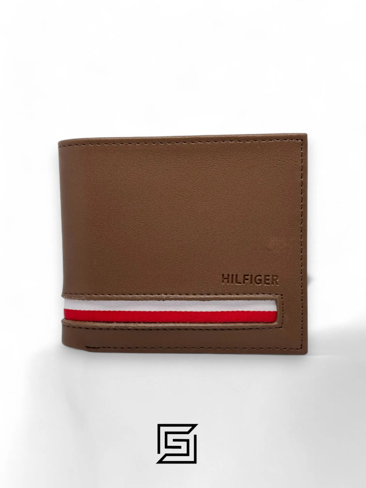 wallets TOMMY SINGLE WALLET W WITH TOMMY LINE LOGO/BROWN