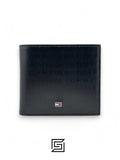wallets TOMMY SINGLE WALLET W TH LOGO PRINT SOFT PATTERN METAL LOGO MIDDILE/BLACK