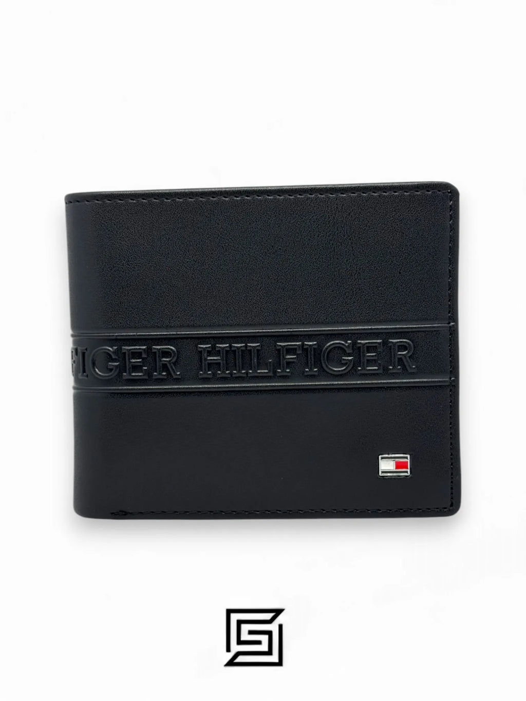 wallets TOMMY SINGLE WALLET W HILLFIGER HARD LOGO IN MIDDLE /BLACK