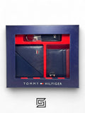 Tommy wallets PASSCASE 3 PCS HALF SOFT PATTERN ONE LINE/BLUE