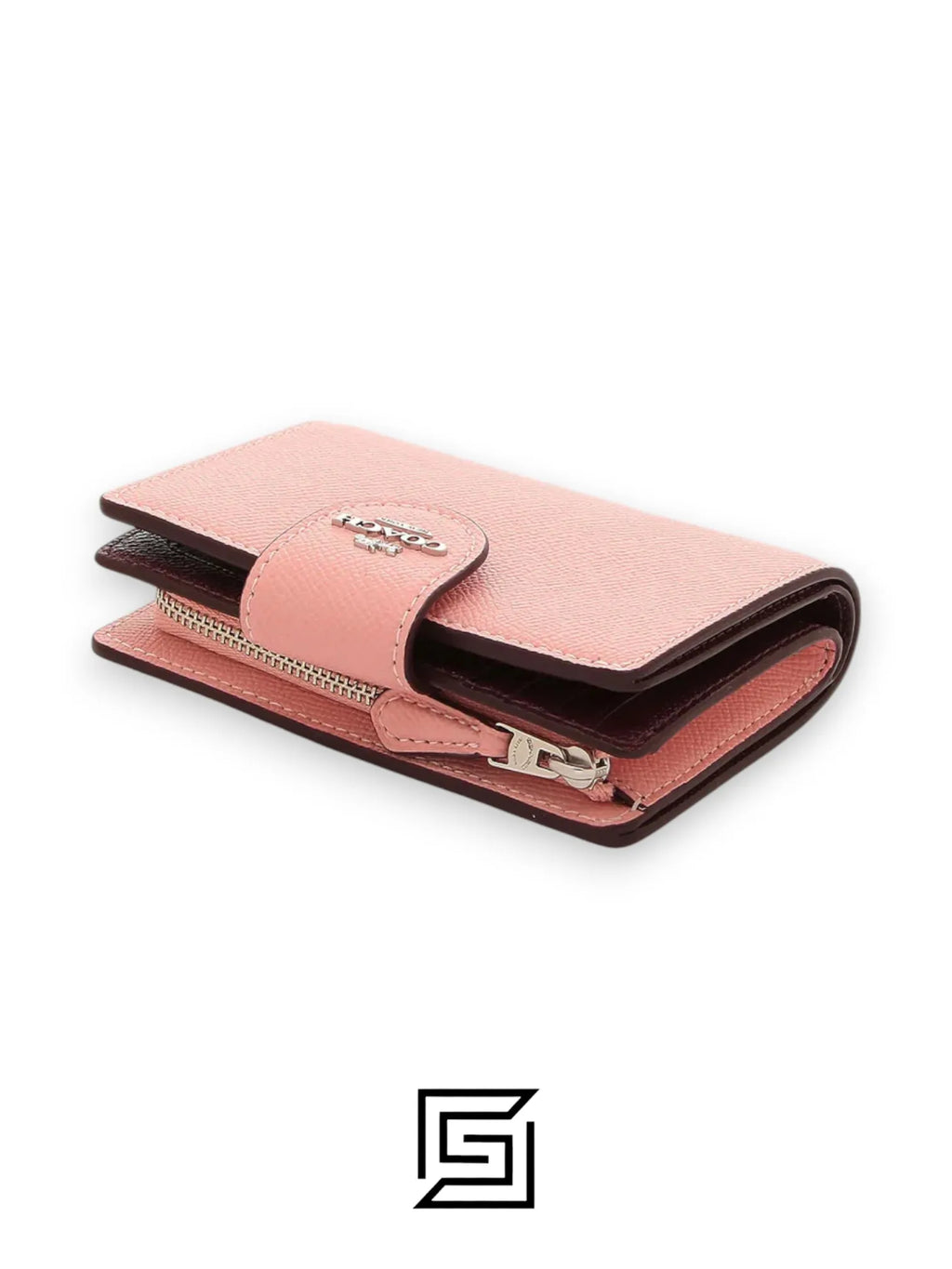 Medium Corner Zip Wallet Style Number 6390 Pink