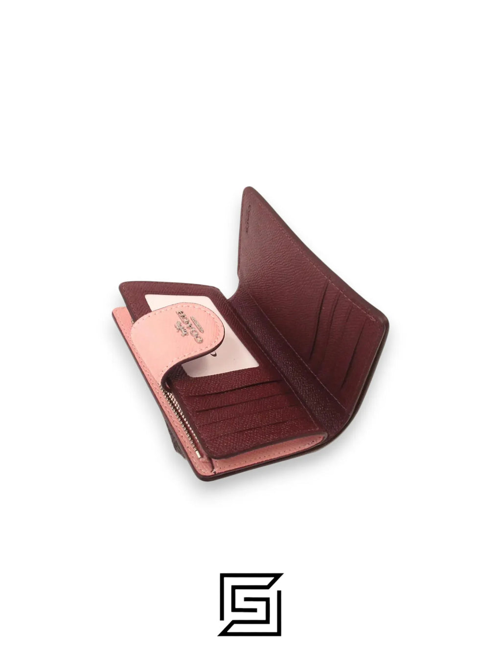 Medium Corner Zip Wallet Style Number 6390 Pink