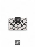 Medium Corner Zip Wallet In Signature Canvas Style No. CP420