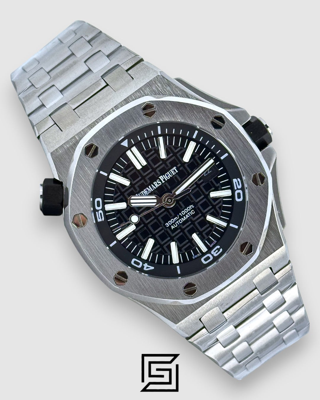 ROYAL OAK OFFSHORE j03168 AUTOMATIC FLAT-M/SILVER - BLACK