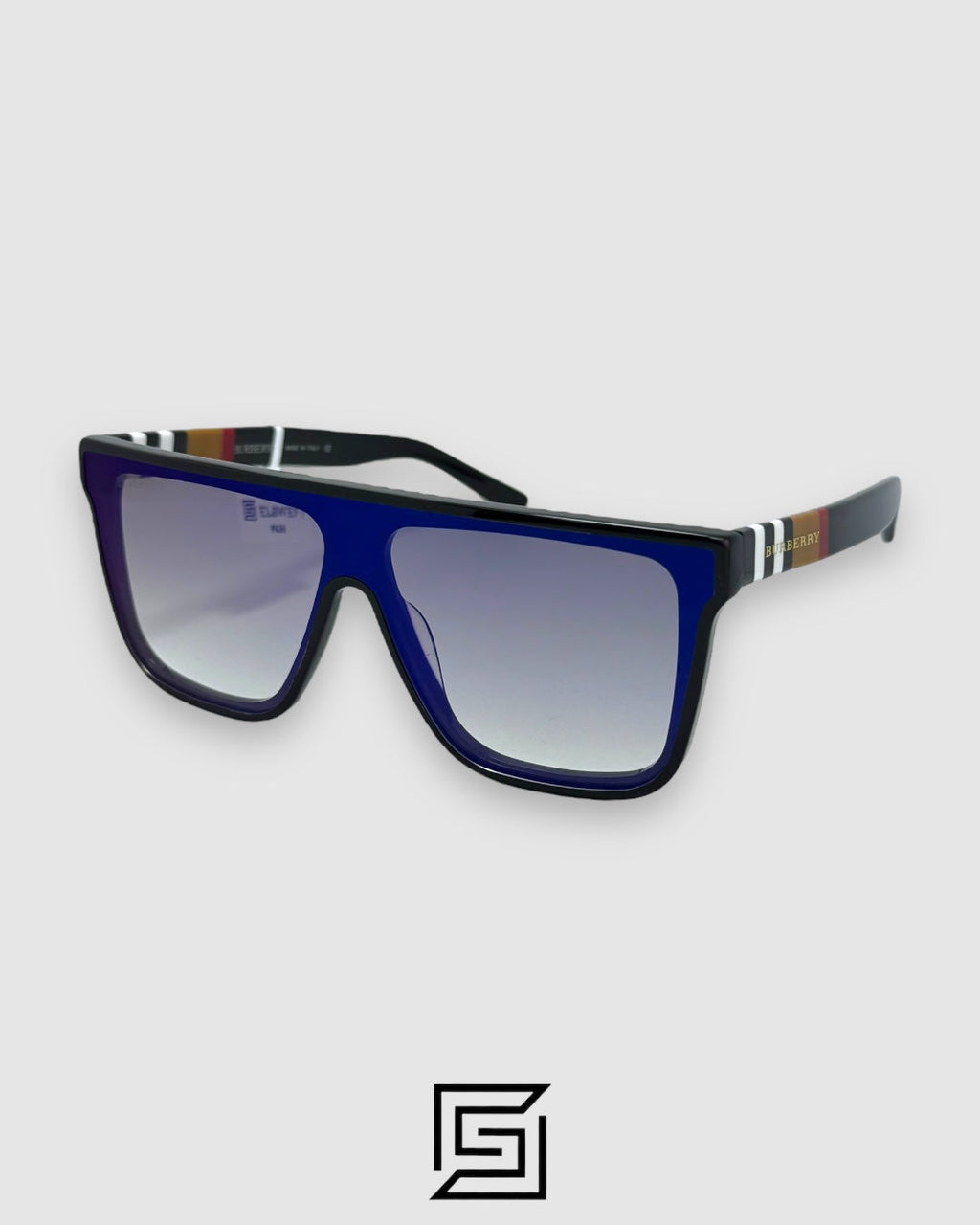 Burberry BE4280 Sunglasses Unisex - BLACK-BLUE